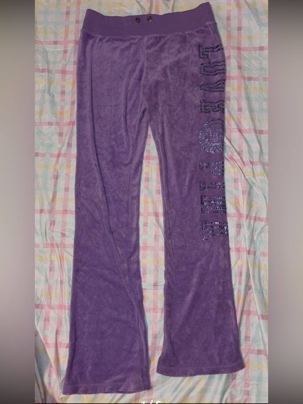 Victoria's Secret pink 2000s VELOUR jogger pants